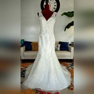 Mori Lee Cream Bridal Gown